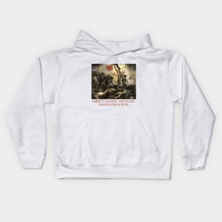 Liberty Leading the People by Eugène Delacroix Kids Hoodie